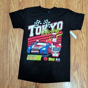 New Hello Kitty Tokyo Racing Men's Black T-Shirt Small (34-36)